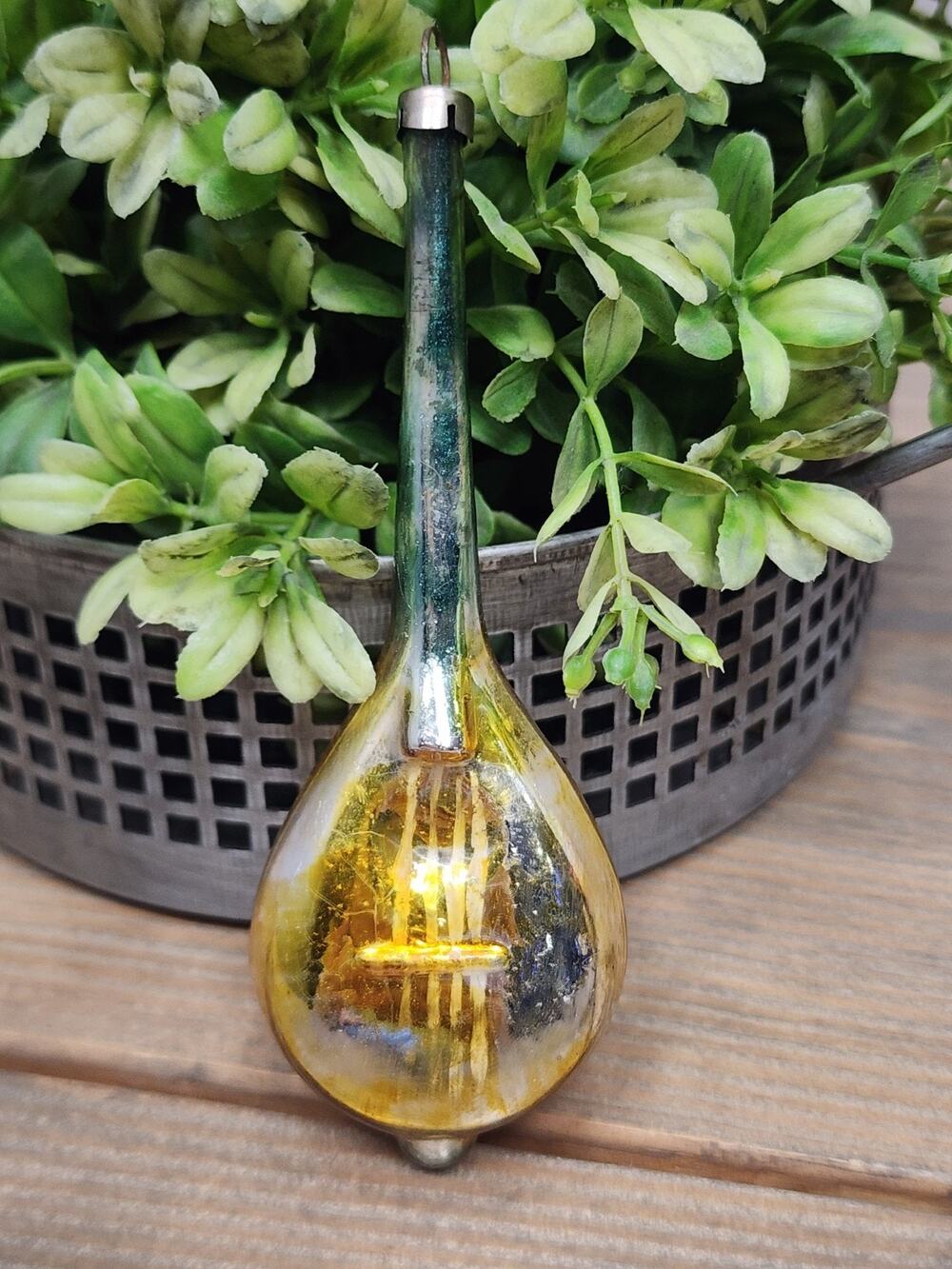 Antique Vintage USSR Glass Christmas Ornament Christmas Tree Mandolin Decoration